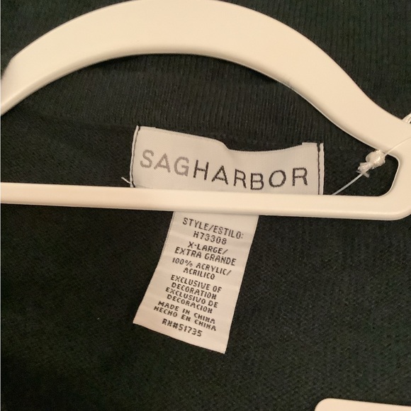 Sequin Cardigan w/ built in matching shirt Holiday black &/gold & silver XL - Picture 9 of 15